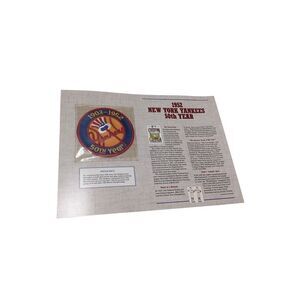 1952 New York Yankees 50th Year‎ Baseball Patch Cooperstown Willabee Ward